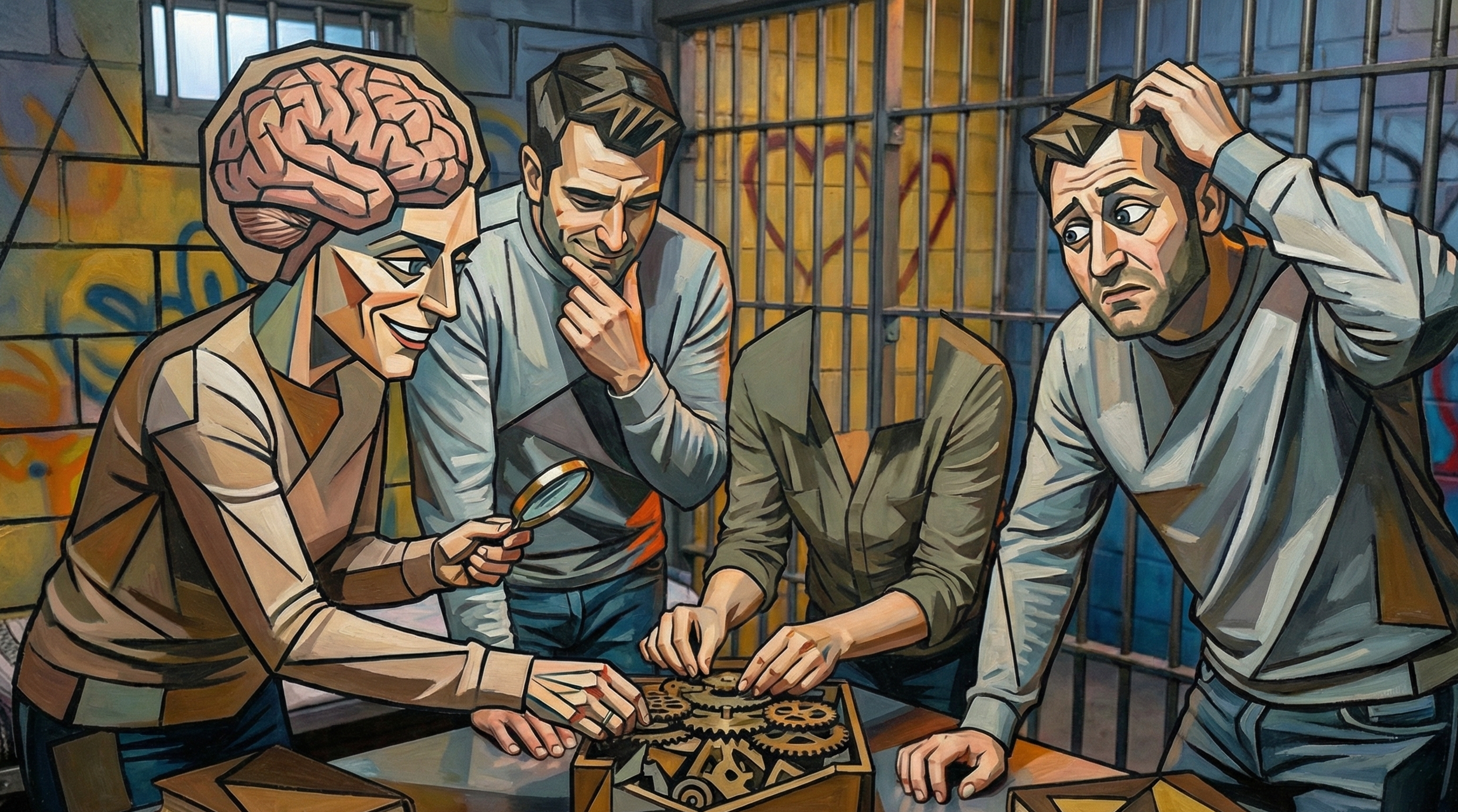 Inimesed lahendavad keskendunult mõistatust põgenemistoas